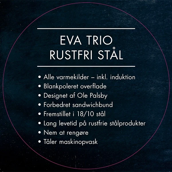 Ø24 cm - Rustfri stål sauterpande