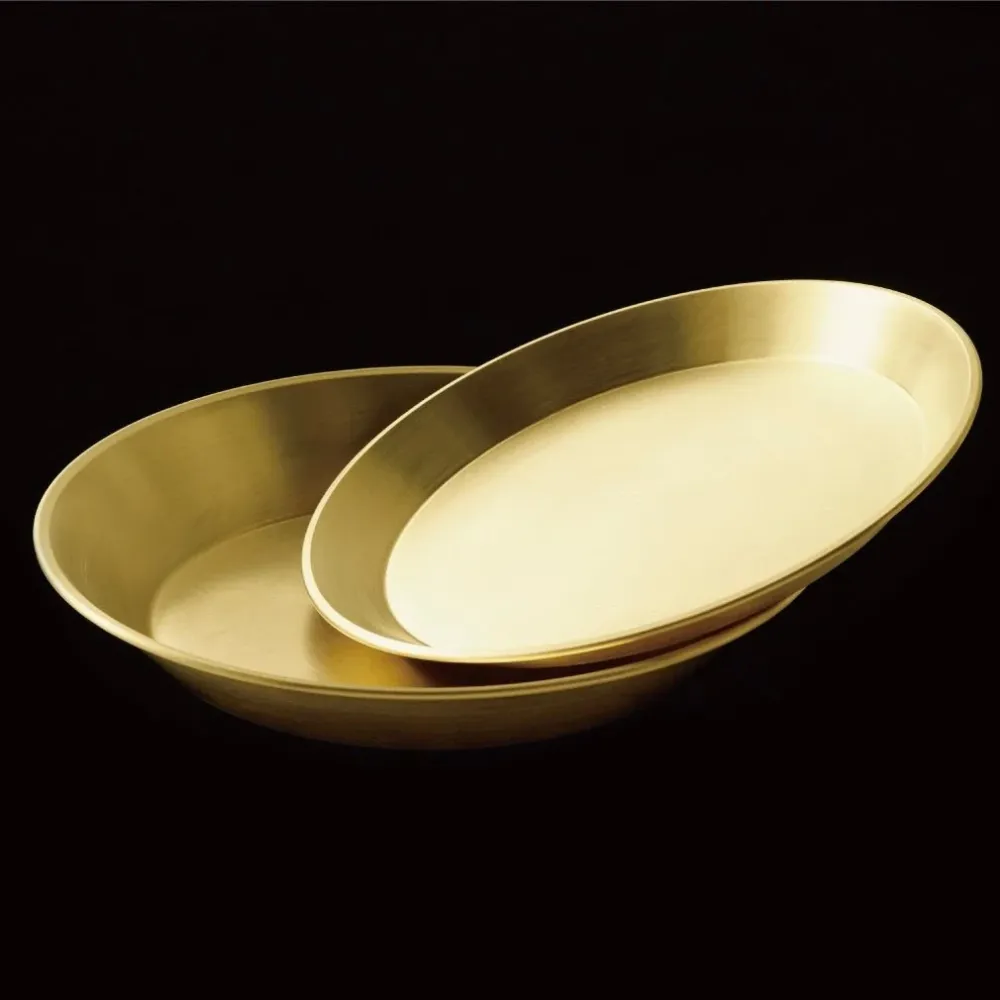 Bank Tray - håndlavet japansk bakke i messing Sakami Kogei