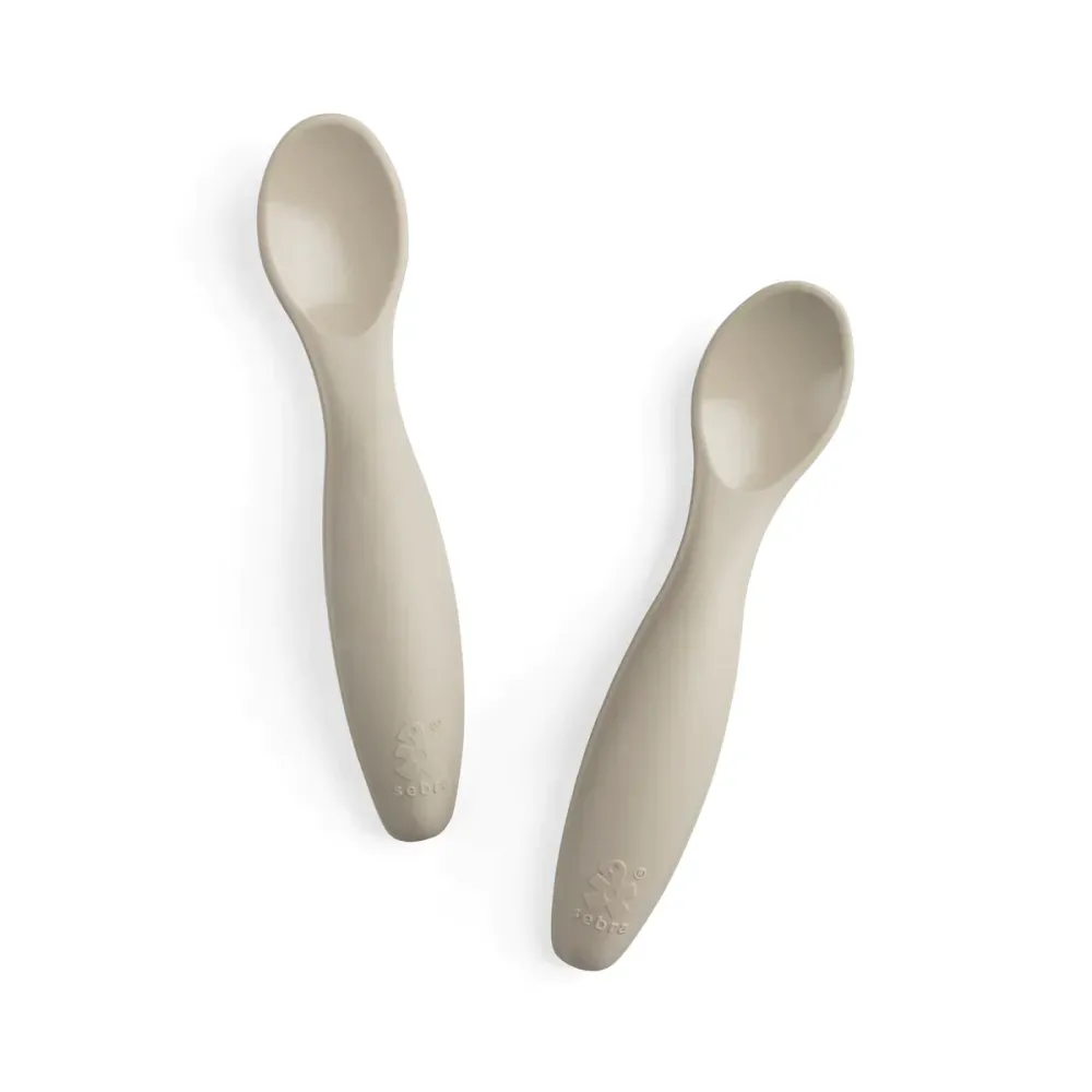 Sebra babyske Silikoneske sæt Jetty beige 2 stk.