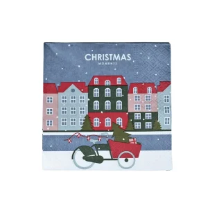 Servietter, Christmas moments, flerfarvet - 17 stk