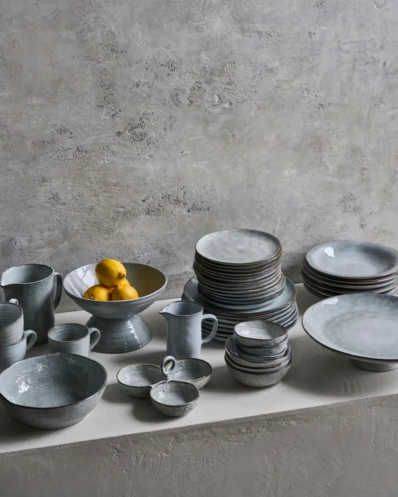 Serving bowls, HDRustic, Grå/Blå