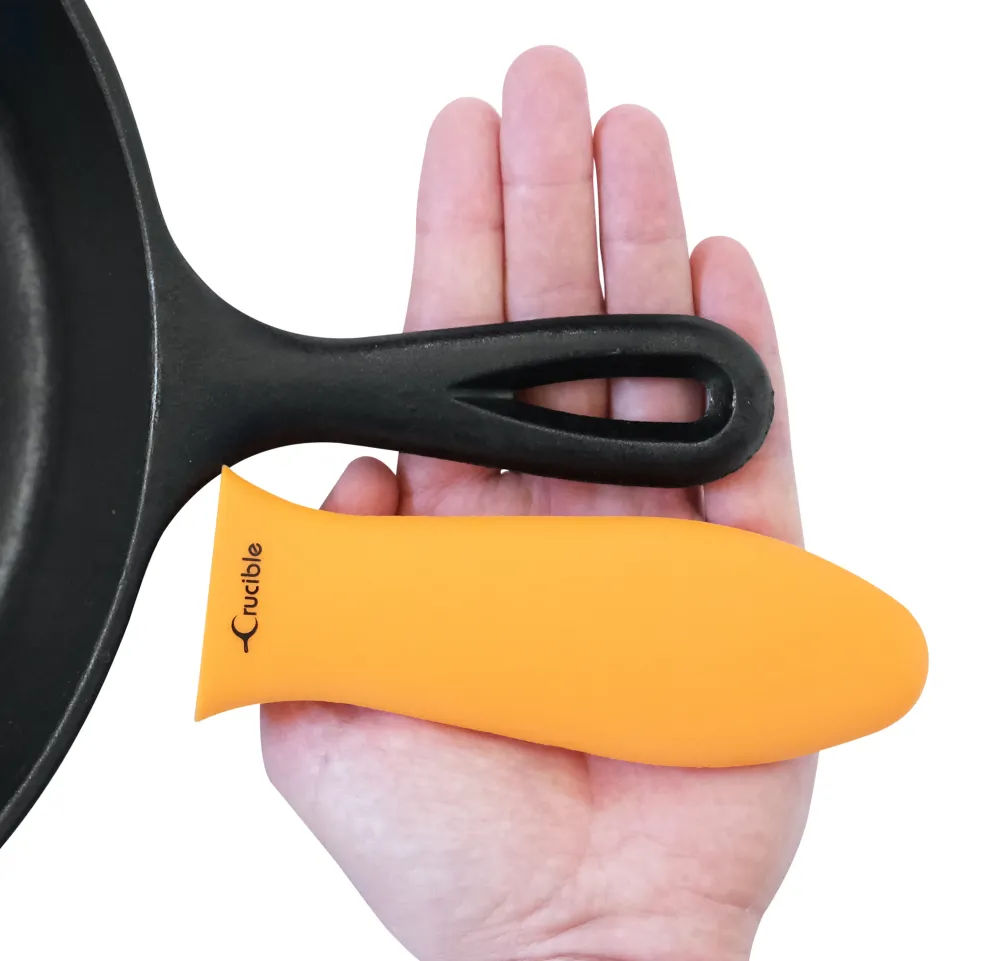 Silikone Grydelap (Orange Stor) til Støbejernsstegepander