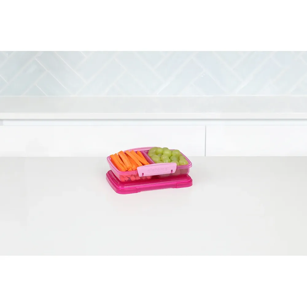 Sistema madkasse Small Split, Trend 350 ml - Pink