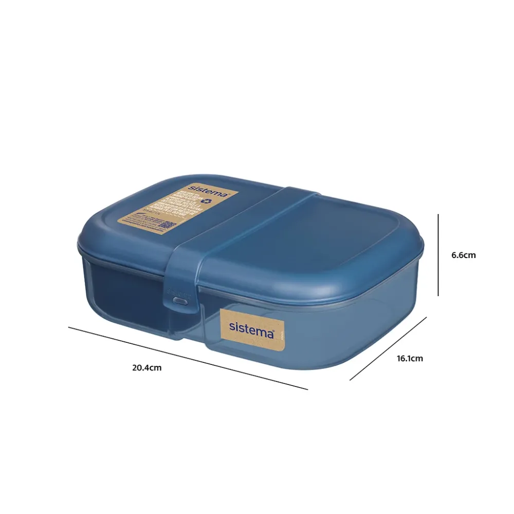 Sistema Ribbon Lunch To Go madkasse, 1.1 L - Mountain blue