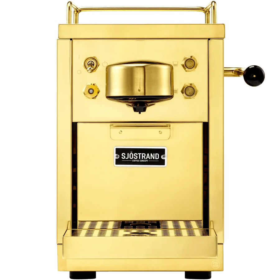 SJOSTRAND ESPRESSO KAFFEKAPSELMASKIN MESSING