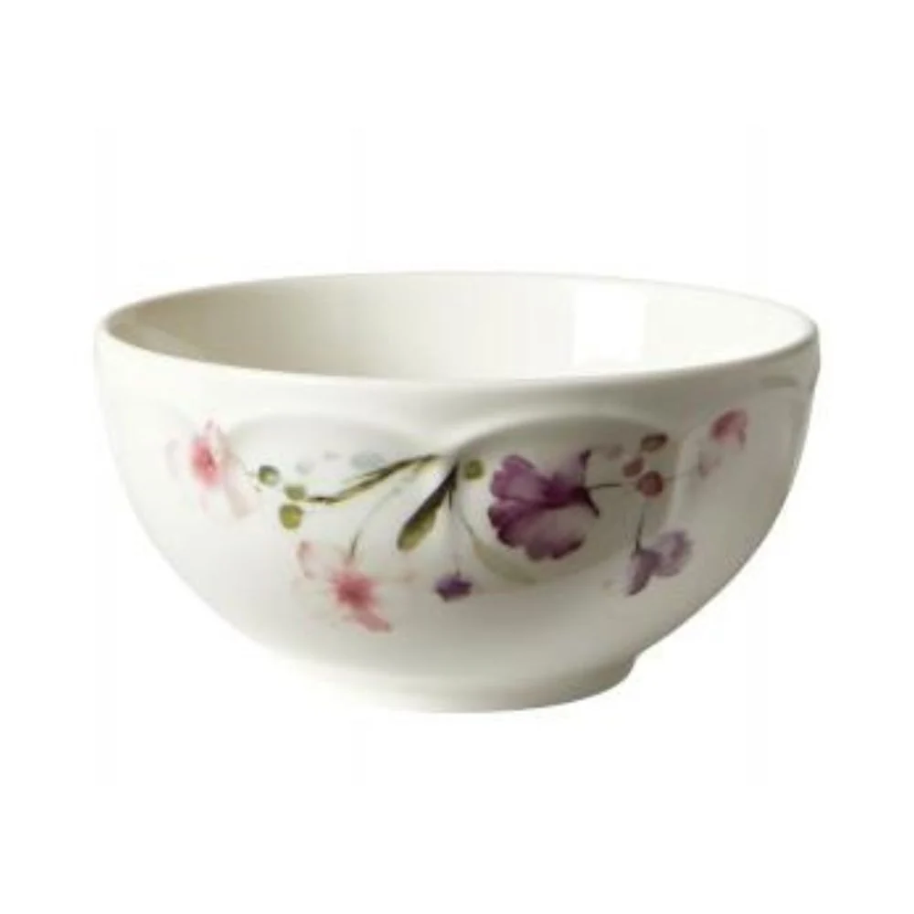 Skål - Flora Ø14xH6,7 cm benporcelæn rosa