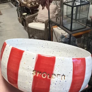 Skål - hvid og rød