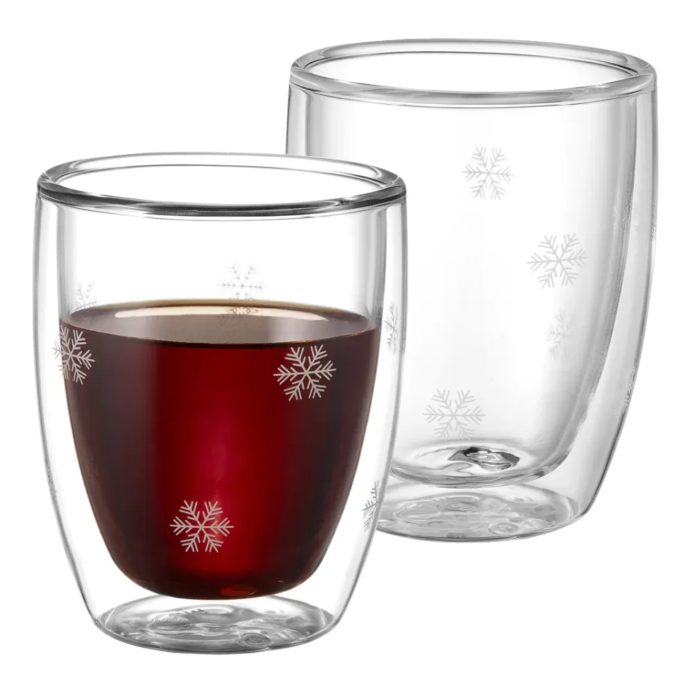 Snefnug Dobbeltvægget Glas 2-pak