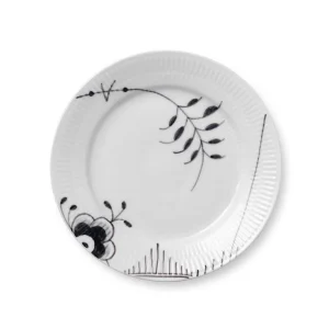 Sort Mega riflet tallerken - 19 cm.