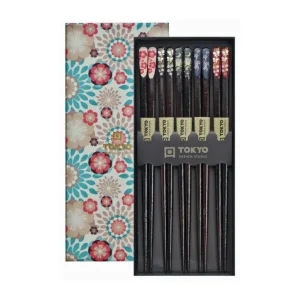 Spisepinde gavesæt, Nippon Floral - 5 par