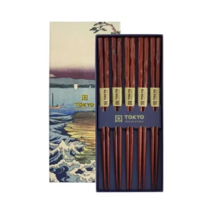 Spisepinde gavesæt, Twist Brown - 5 par