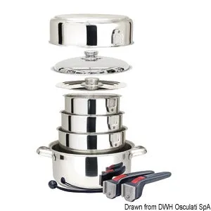 Stackable gryder/pander keramisk indvendig Magma Europe