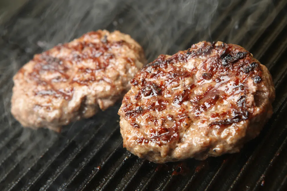 Støbejerns grillpande (20" x 10"/51 cm x 26 cm), vendbar, grill- og pandekombination, passer over to kogeplader