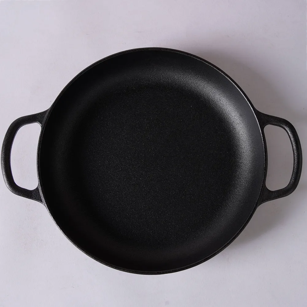 Støbejernsbrødform, surdejsartisanbrødovn – rund 26 cm, 6,25 L (6,6 qt) – dybt låg til dampbagning
