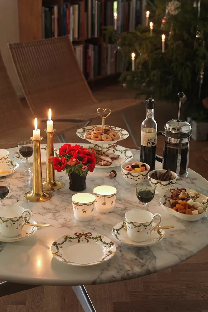 Stjerne Riflet jul højhankskop m/ underkop - 27 cl.