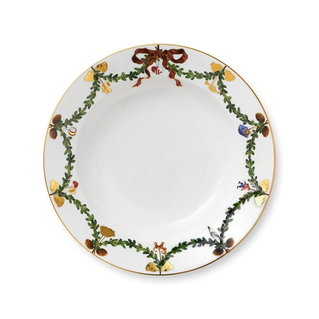 Stjerne Riflet tallerken - 24,5 cm.