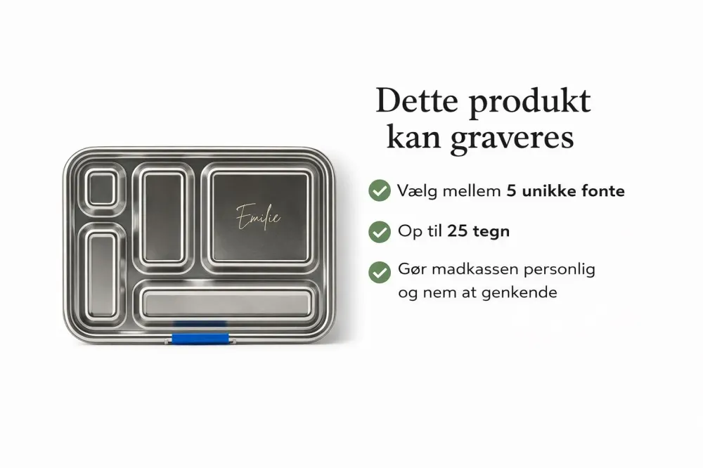 Suztain Madkasse 5 Rum - Grøn
