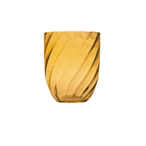 Swirl tumbler glas - amber