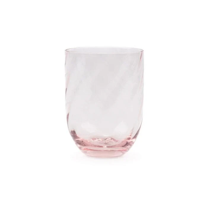 Swirl tumbler glas - rosa