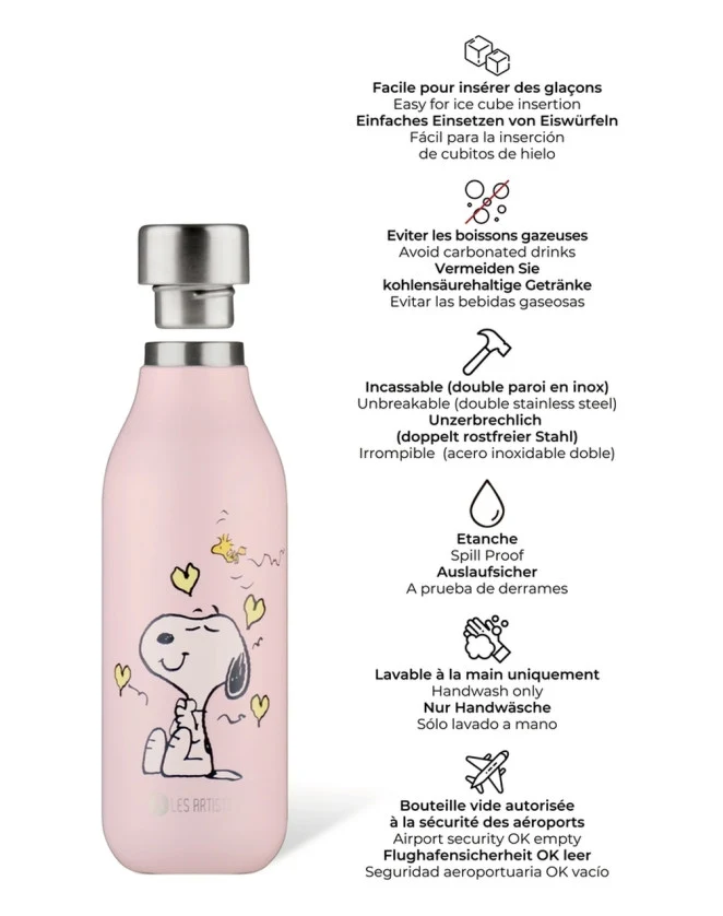 Termo Drikkeflaske - Enjoy Snoopy, 500 ml