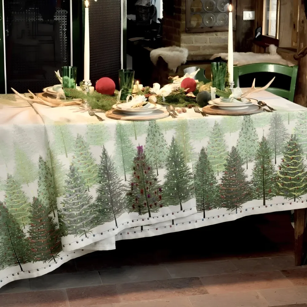 Fairy Trees - juledug i hør Tessitura Toscana Telerie