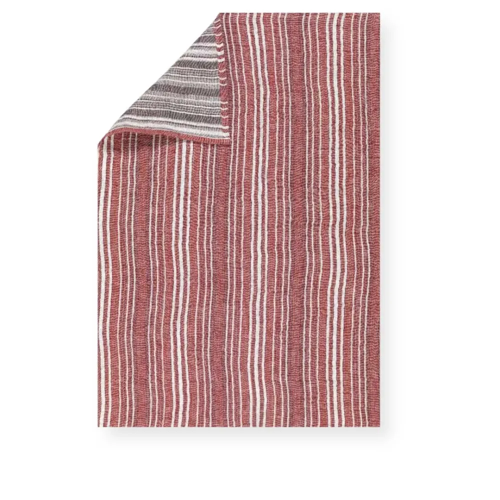 Giano red - hørviskestykke Tessitura Toscana Telerie