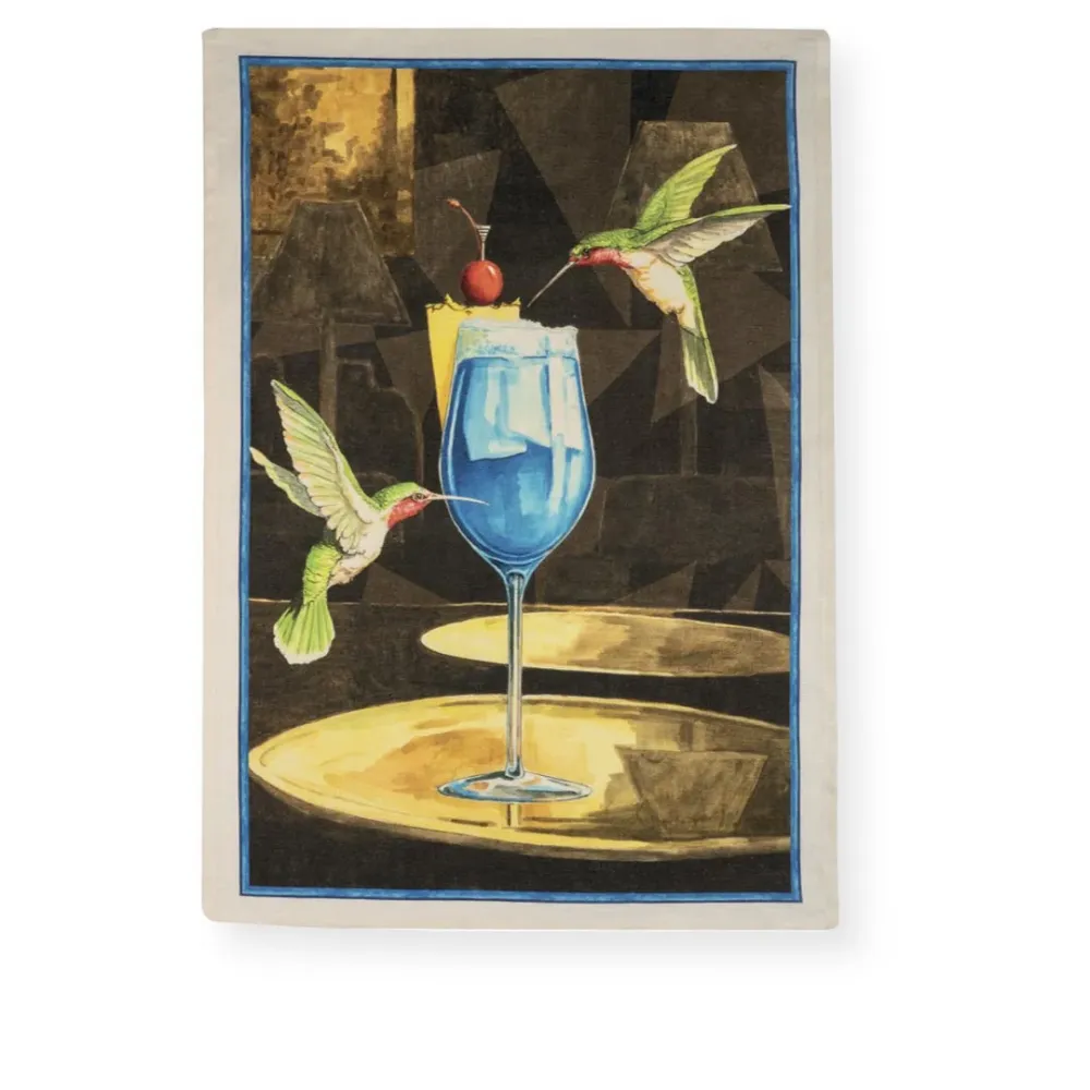 Mojito colibri - hørviskestykke Tessitura Toscana Telerie