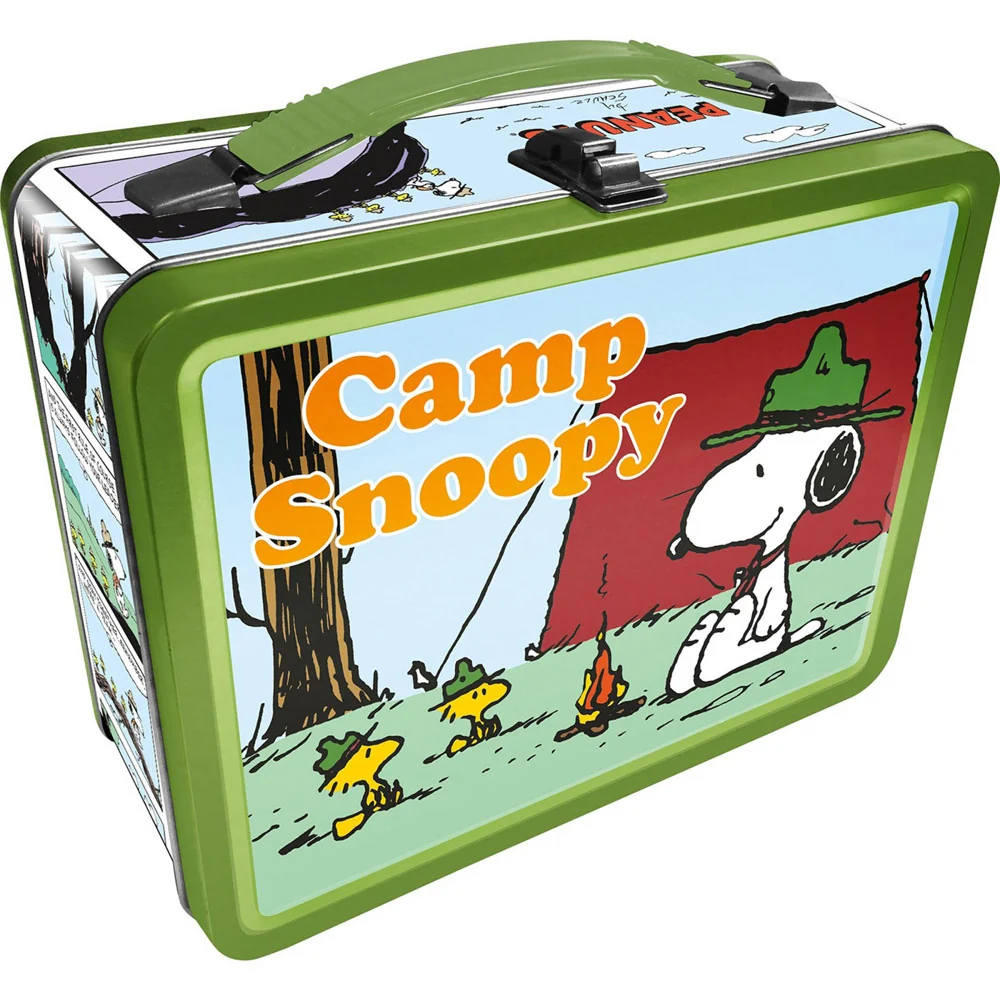 Tin bærer al sjov frokostboks jordnødder lejr snoopy