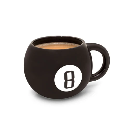 Tommelfinger op! Magic 8-ball keramisk krus 440 ml