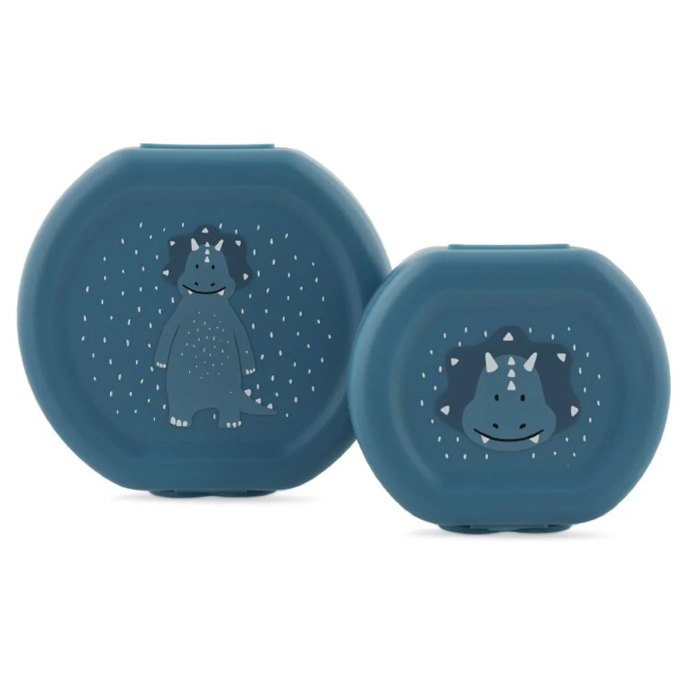 Trixie Snackbeholder-sæt med Triceratops-klips, 2 stk.