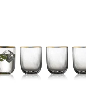 Tumbler Palermo drikkeglas guldfarvet, 35cl - 4stk.