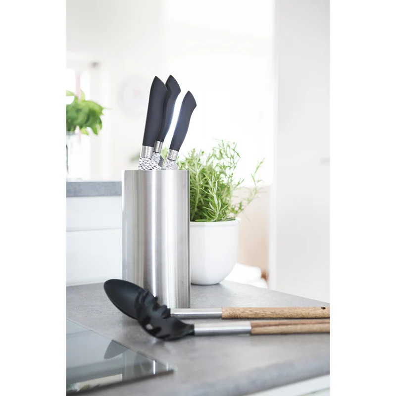Universal Knivblok Rustfrit