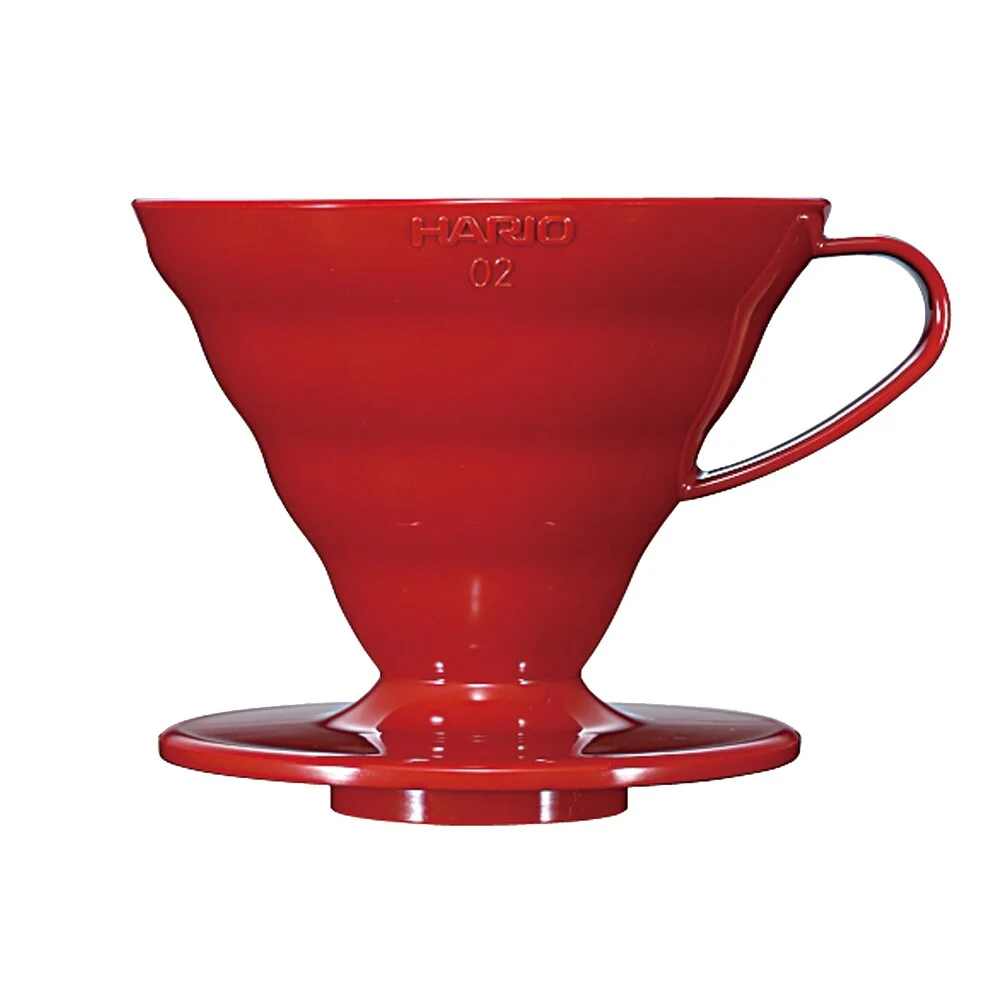 V60 Plastic 02 Dripper - Rød
