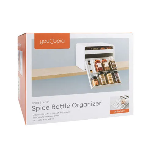 YouCopia Spicestack 24-SPICE BOTTLE ORGANSIERER W/ 104 LABELS