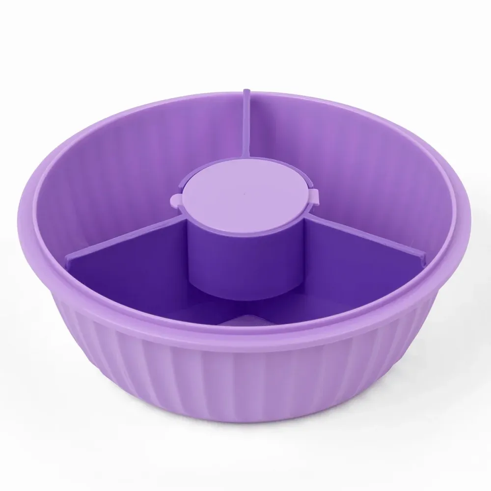 Yumbox poke bowl madkasse med skillevæg, maui purple