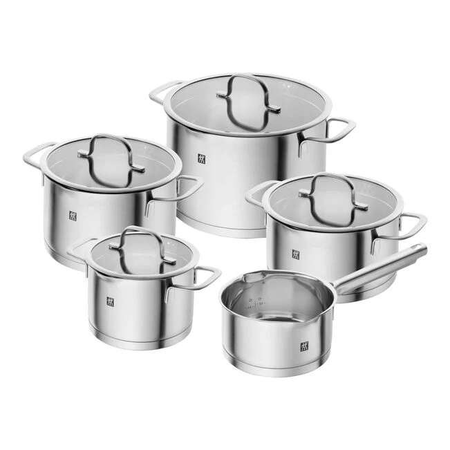 Zwilling - TrueFlow Grydesæt 9 dele - Rustfrit Stål