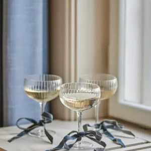Bloomingville - Astrid Champagne Glas, Multipak, Klar, Glas 82061775 - Clear