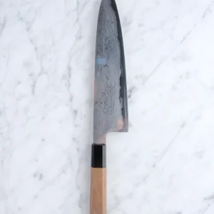 Hatsukokoro Komorebi Damaskus Blue-1 2nd sortering - 210 mm Kokkekniv