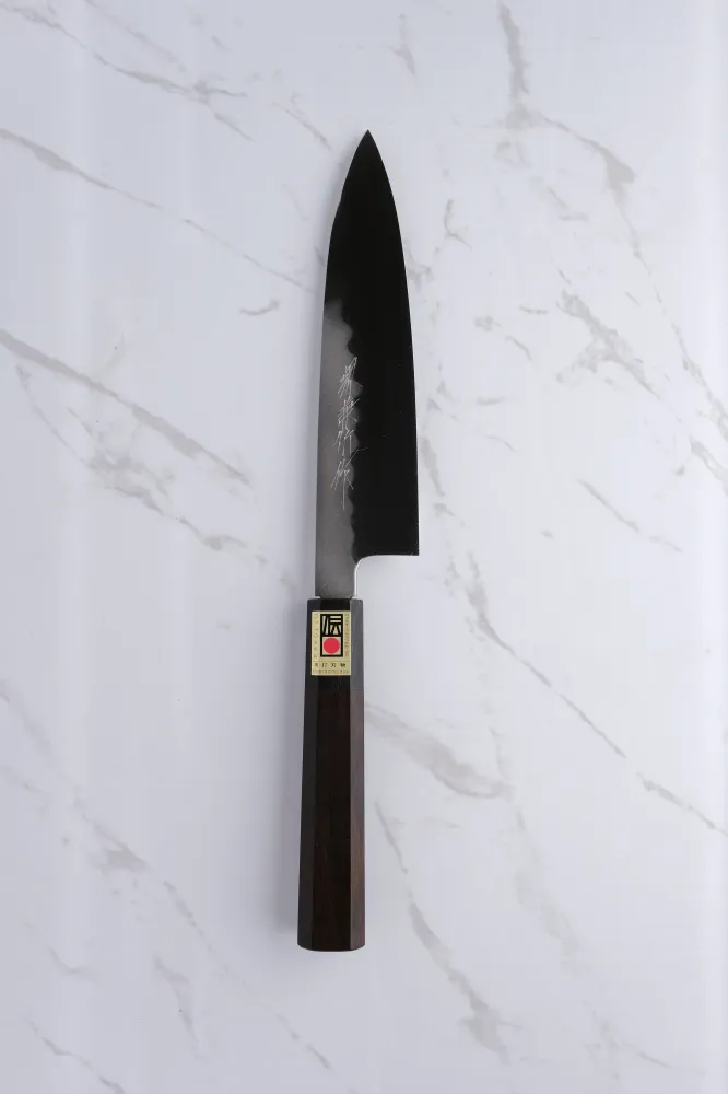 Ikeda Abura-Honyaki Shirogami 3 Ebony - 180 mm gyuto