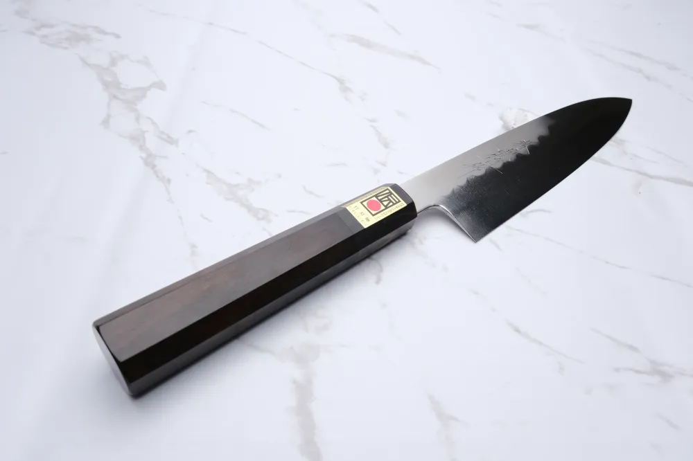 Ikeda Abura-Honyaki Shirogami 3 Ebony - 180 mm gyuto