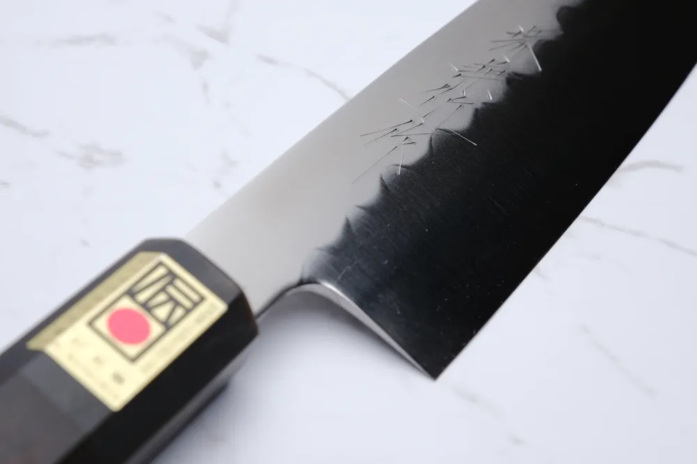 Ikeda Abura-Honyaki Shirogami 3 Ebony - 180 mm gyuto