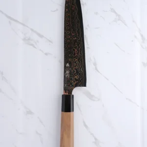 Nigara Hamono Blue #2 Rainbow damascus - 240 mm Gyoto