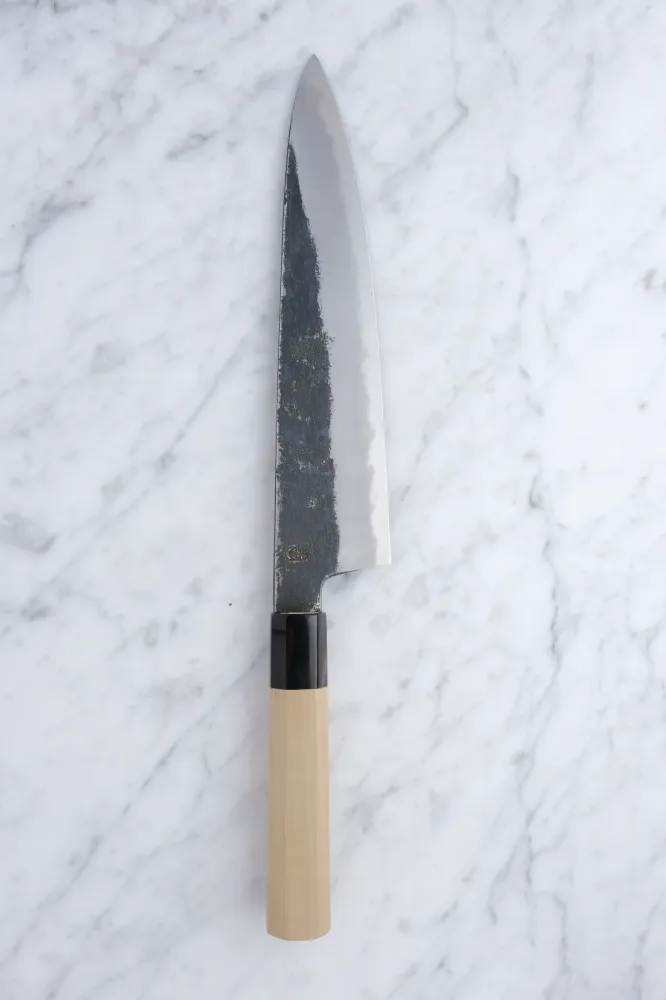 Sakai Kikumori Kikuzuki KU White 2 - 240 mm Gyuto