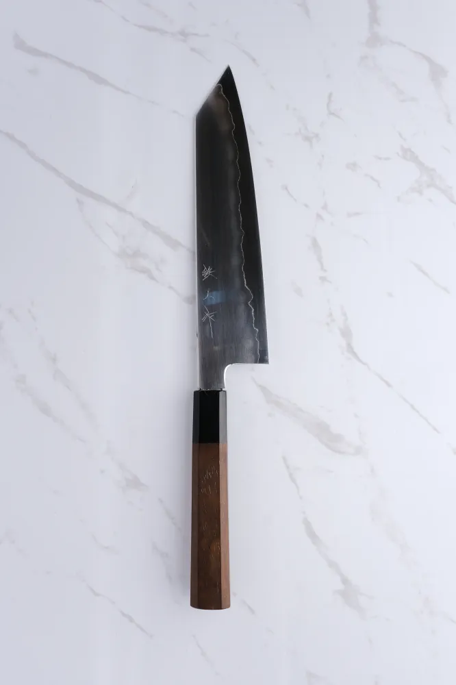 Tetsujin Hamono Ginsan Ukiba Walnut - 210 mm Kiritsuke Gyuto