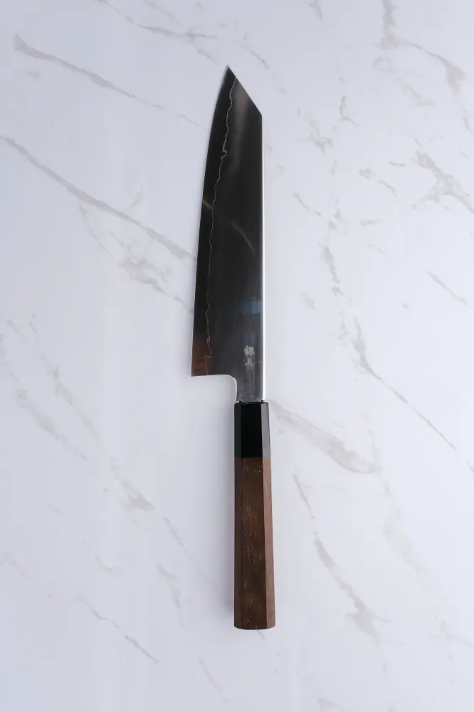 Tetsujin Hamono Ginsan Ukiba Walnut - 210 mm Kiritsuke Gyuto