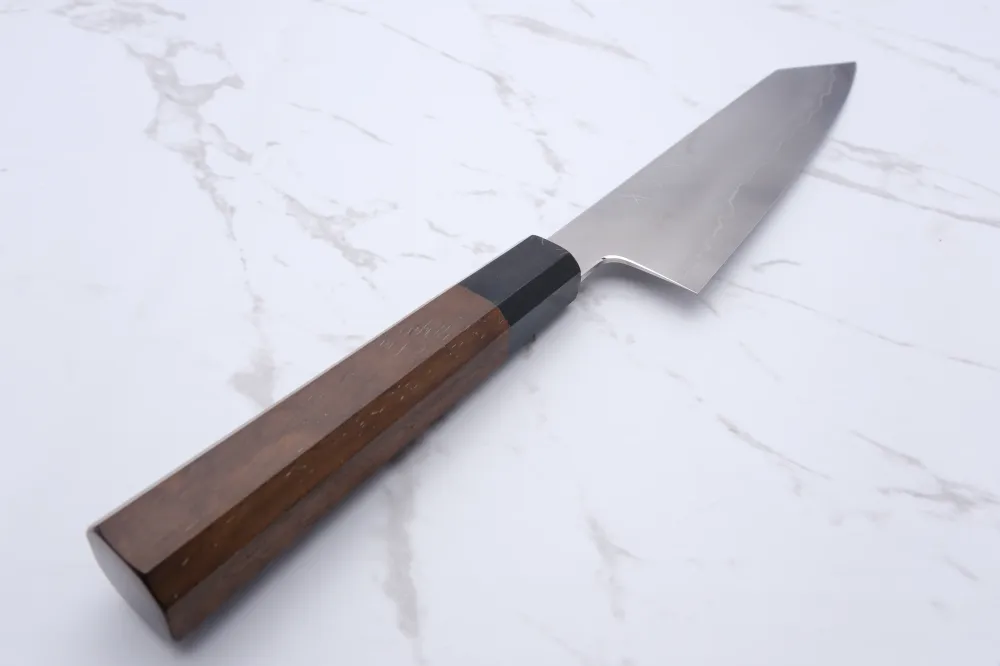Tetsujin Hamono Ginsan Ukiba Walnut - 210 mm Kiritsuke Gyuto