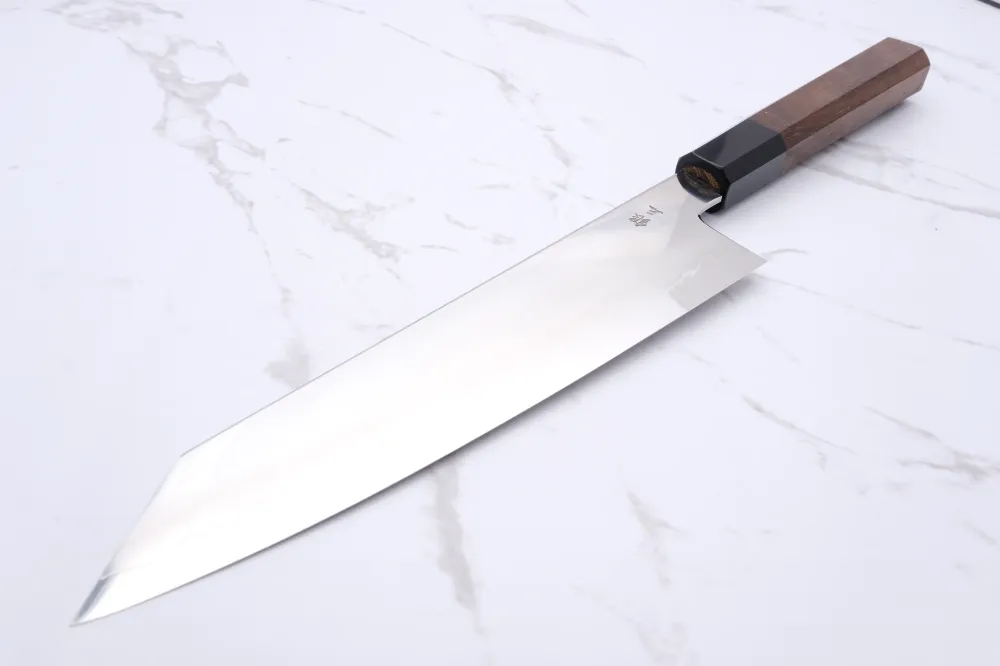 Tetsujin Hamono Ginsan Ukiba Walnut - 210 mm Kiritsuke Gyuto