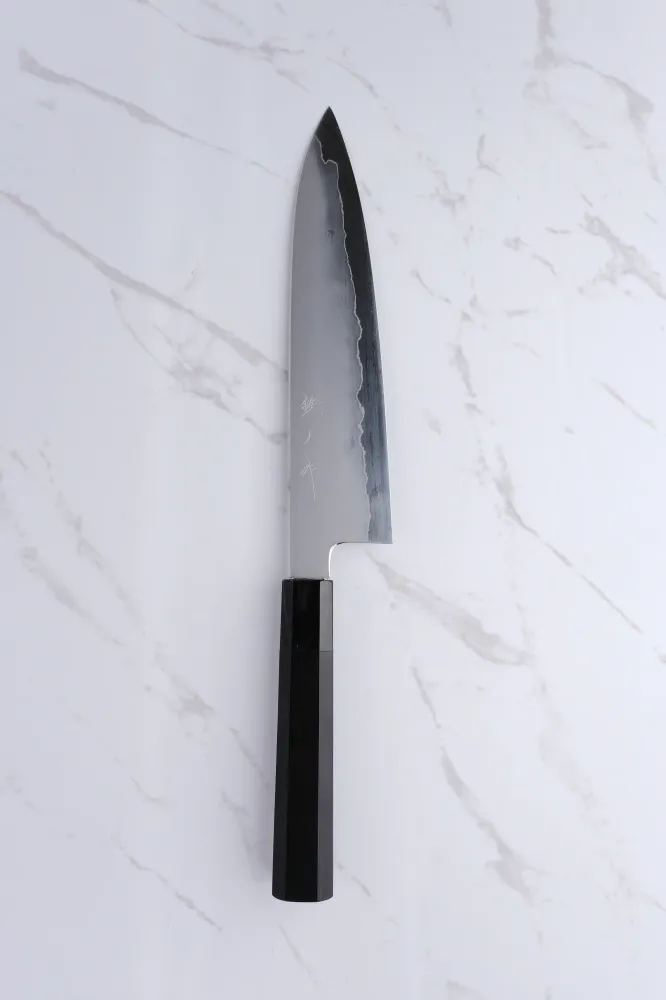Tetsujin Hamono Kasumi Ginsan Ebony - 210 mm Gyuto