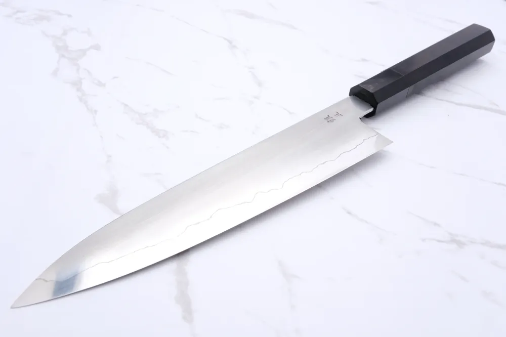 Tetsujin Hamono Kasumi Ginsan Ebony - 210 mm Gyuto