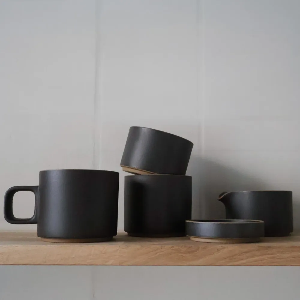 Hasami Porcelain - Kop uden hank // Mat sort // HPB013